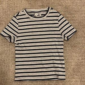 Comfy, tight, striped shirt